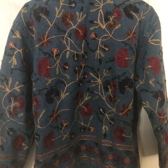 vintage embroidery denim jacket - Picture 6 of 7